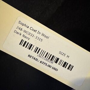 Alex Mill Sophia Dark Navy Wool Coat